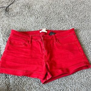 H&M red shorts worn a couple of times